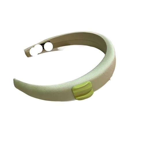 Stirnband mit quadratischer Haarklammer und geometrischer Textur – Kopfbedeckung aus hochschädeligem Schwamm for Frauen(green) von HUFFA