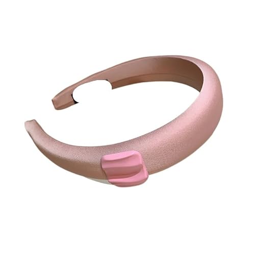 Stirnband mit quadratischer Haarklammer und geometrischer Textur – Kopfbedeckung aus hochschädeligem Schwamm for Frauen(pink) von HUFFA