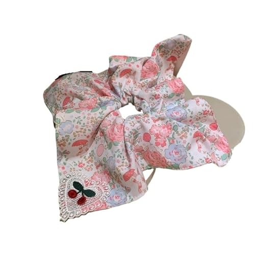 Süßer floraler Spitzen-Haarring for Damen – Dickdarm-Haargummi, kleine Haar-Accessoires(Circle) von HUFFA