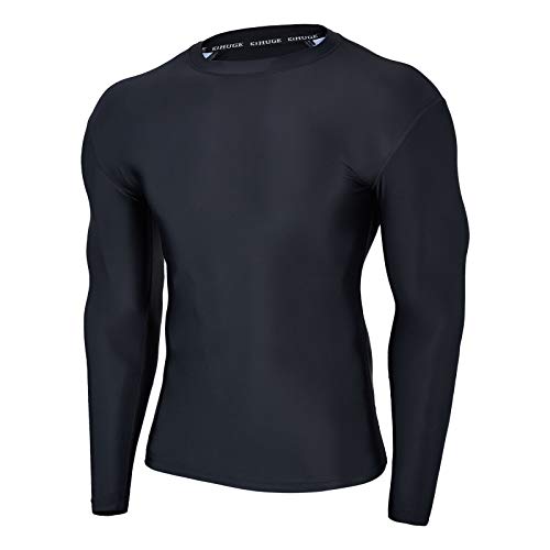 HUGE SPORTS Herren Rashguard zum Surfen Langarm Rash Vest Shirt für Schwimmen Outdoor Aktivitäten Schwarz 3XL HUGE SPORTS Herren Rashguard zum Surfen Langarm Rash Vest Shirt für Schwimmen Outdoor Aktivitäten Schwarz 3XL von HUGE SPORTS