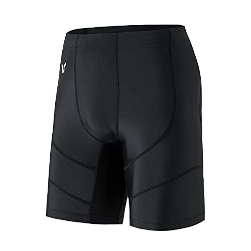 HUGE SPORTS Herren Splice Schwimmhose Kompression Jammer Lang Wilde Serie (Schwarz,2XL) von HUGE SPORTS