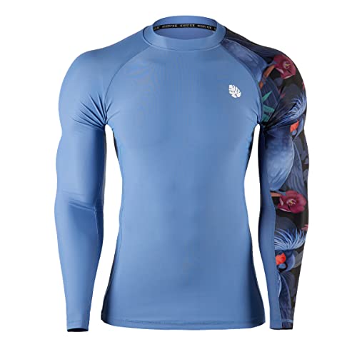 HUGE SPORTS Rashguard Shirt Herren Langarm Rash Guard Sonnenschutz Surf Schwimmshirt Badeshirt Vogel M von HUGE SPORTS