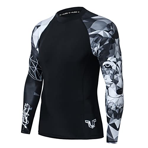 HUGE SPORTS Wildes Tier Sonnenschutz Schnelltrocknend Kompression Rash Guard Wolf S von HUGE SPORTS