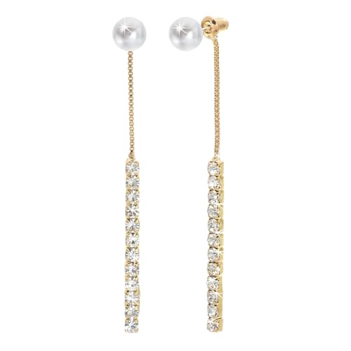 HUGE TOMATO Perle Dangle Ohrringe Dangle Diamant Ohrringe Dangle Ohrringe für Frauen von HUGE TOMATO