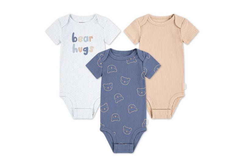 HUGGIES babywear Kurzarmbody HUGB 3PK BODYSUIT (Packung, 3-tlg) aus softer, gerippter Struktur von HUGGIES babywear