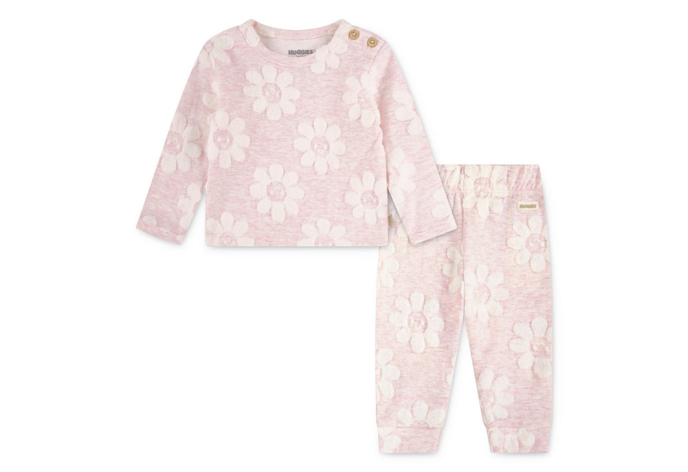 HUGGIES babywear Langarmshirt & Hose HUGG PANT SET (Set) mit Blumenmuster von HUGGIES babywear