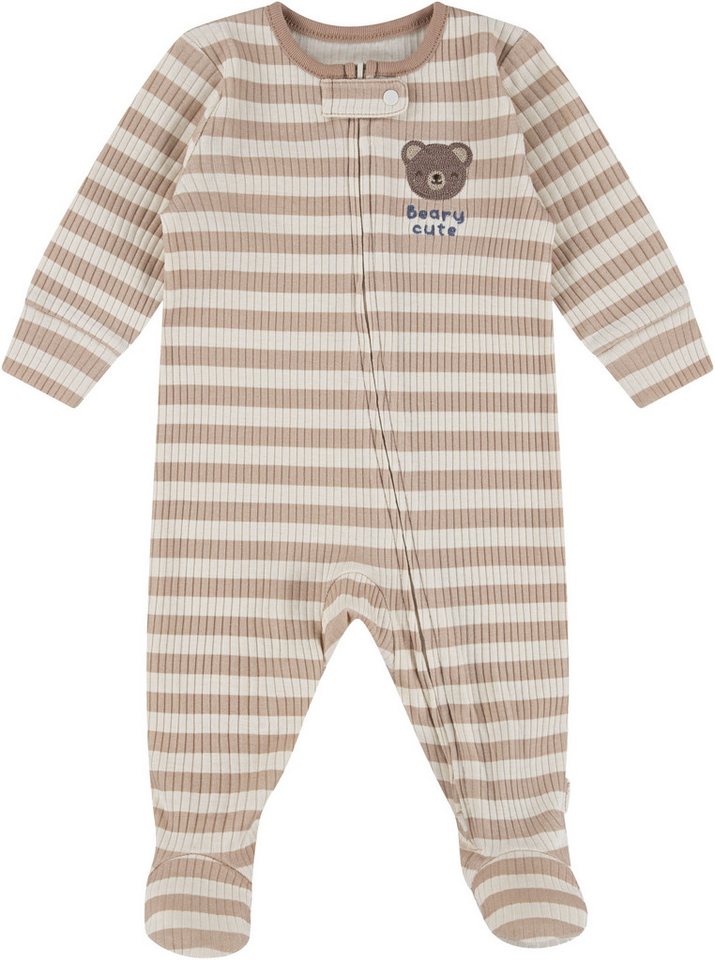 HUGGIES babywear Schlafoverall HUGB FOOTED COVERALL mit süßer Bärchenstickerei von HUGGIES babywear