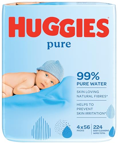 HUGGIES Lingettes Bébé Pure Peaux Sensibles - 4x56 Lingettes von HUGGIES
