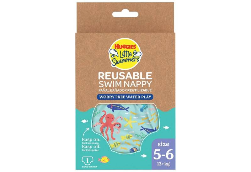HUGGIES Windeln Little Swimmers wiederverwendbare Schwimmwindel Größe 5-6 Unter Wasser von HUGGIES