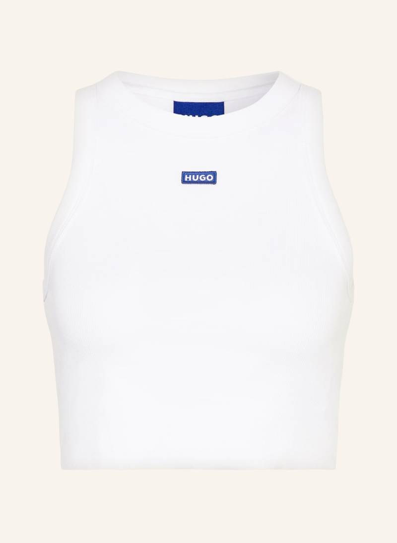 Hugo Cropped-Top Baby Tank weiss von HUGO