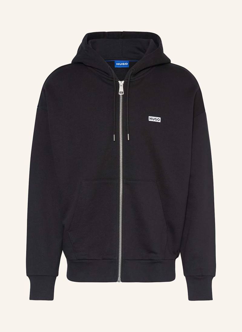 Hugo Oversized-Sweatjacke Nardimez schwarz von HUGO
