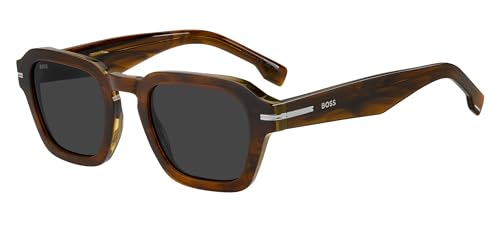 HUGO BOSS BLACK Unisex Adulto BOSS 1853/S Gafas, Brown Horn, ESTANDAR von HUGO BOSS BLACK