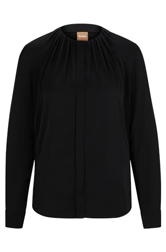 BOSS Damen Bluse Banorah Schwarz 36 von HUGO BOSS