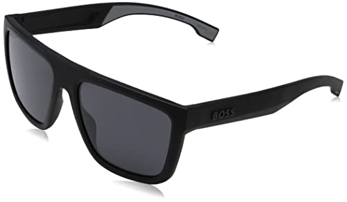 BOSS HUGO 1451/S Brille, Matte Black Grey, 59 für Herren, Matte Black Grey von HUGO BOSS