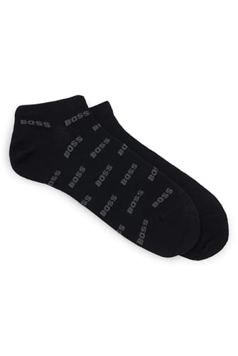 BOSS Herren 2P AS Allover CC Zweier-Pack knöchellange Socken mit Branding Schwarz 39-42 BOSS Herren 2P AS Allover CC Zweier-Pack knöchellange Socken mit Branding Schwarz 39-42 von BOSS