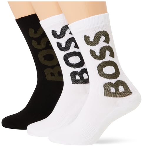 BOSS Herren 3p Qs Rib Logo Cc Short Socks, Open Miscellaneous961, 39-42 von HUGO BOSS