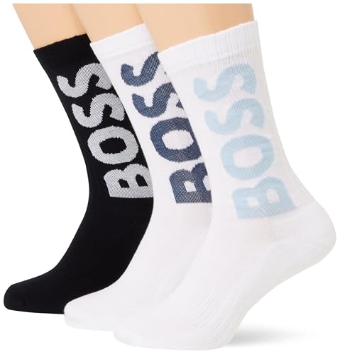 BOSS Herren 3p Qs Rib Logo Cc Short Socks, Open Miscellaneous962, 39-42 von HUGO BOSS