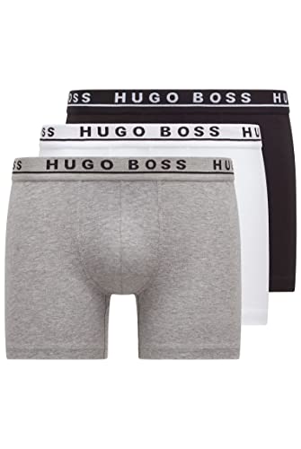 BOSS Herren Brief 3p Co/EL Boxershorts, Mix (-999), XL EU von HUGO BOSS