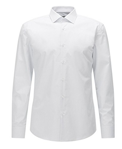 BOSS Hugo Boss Slim Fit Jenno Hemd Weiß 44 von HUGO BOSS