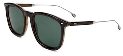 BOSS Hugo Unisex 1357/s Sunglasses, Brown Striped, 53 von HUGO BOSS