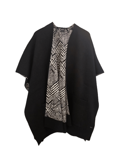 HUGO BOSS - Boss Laleni Poncho / Cardigan, Schwarz von HUGO BOSS