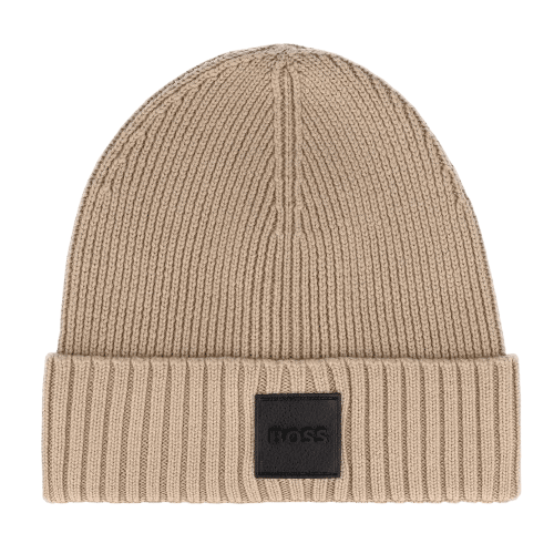 HUGO BOSS - Boss Mütze Flavio, Beige von HUGO BOSS