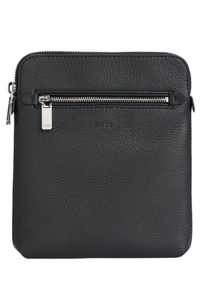 HUGO BOSS - Boss New Crosstown Envelope Reporter Bag, Umhängetasche, Leder, Schwarz von HUGO BOSS