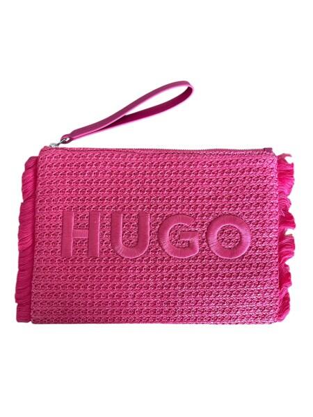 HUGO BOSS - Hugo Becky Pouch, Clutch, Bast, Pink von HUGO BOSS