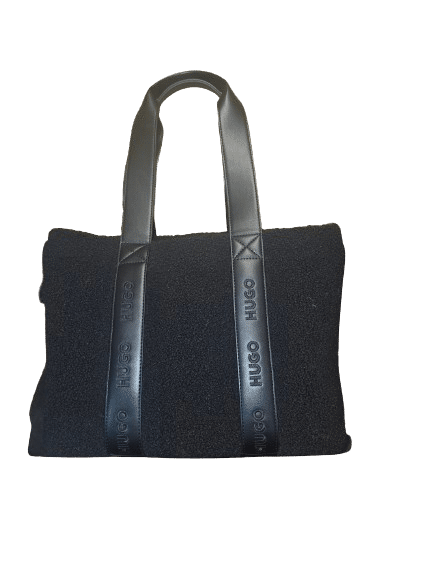 HUGO BOSS - Hugo Becky Tote Bag/ Handtasche/ Shopper aus Shearling-Imitat, Schwarz von HUGO BOSS
