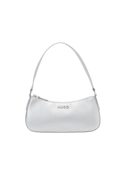 HUGO BOSS - Hugo Chris Hobo Bag, Schultertasche, Silber von HUGO BOSS