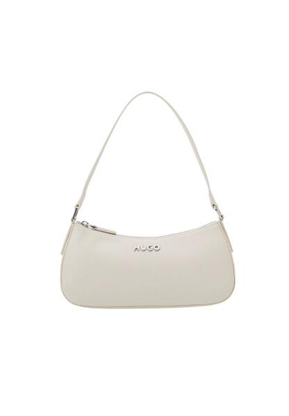 HUGO BOSS - Hugo Chris Small Hobo, Schultertasche, Cremeweiß von HUGO BOSS