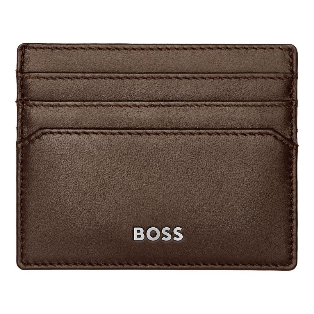HUGO BOSS - Kreditkartenetui Classic Smooth Brown Braun von HUGO BOSS