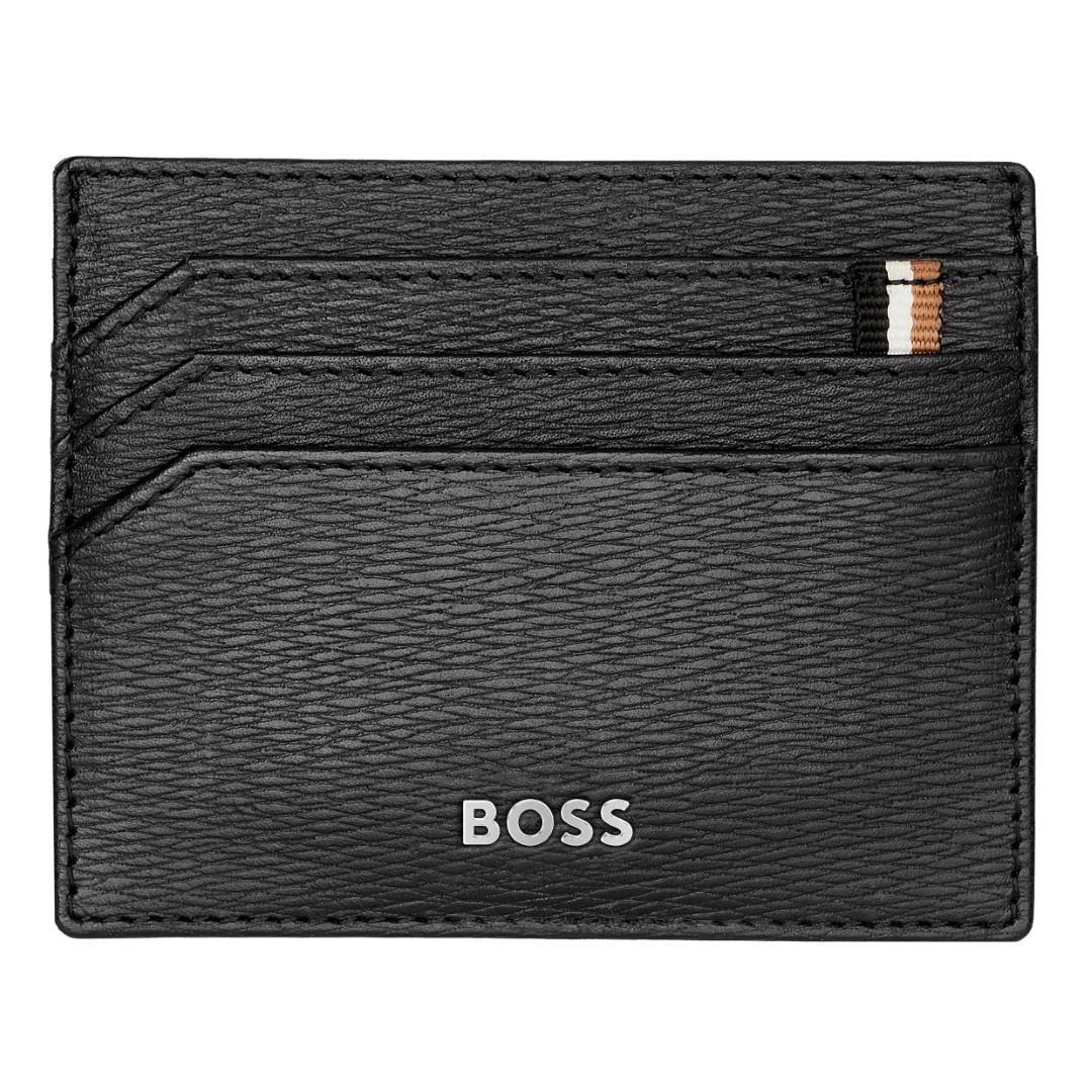HUGO BOSS - Kreditkartenetui Iconic Black Schwarz von HUGO BOSS