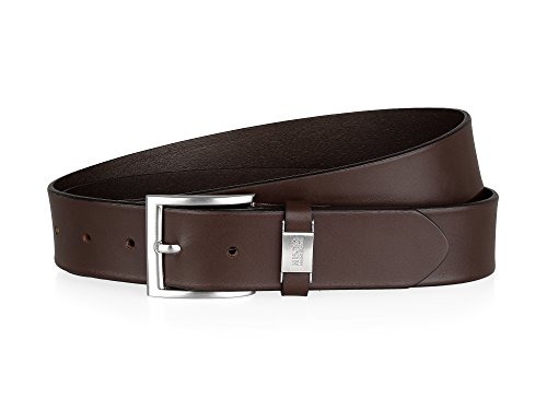 HUGO BOSS NEU echt Herren Gürtel CONNIO Dunkelbraun 85 cm Men Belt von HUGO BOSS