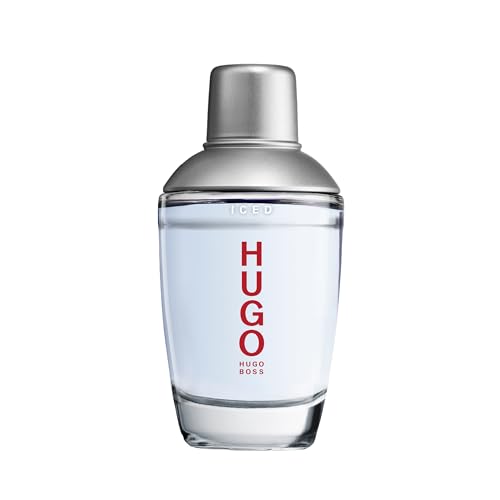 HUGO ICED Eau de Toilette, holzig-aromatische Duftnoten mit geeister Minze für abenteuerliche Männer, 75ml von HUGO BOSS