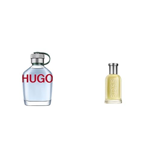 HUGO MAN Eau de Toilette & Herren Bottled EDT, Apfel, Zitrone, Bergamotte, Eichenmoos, Pflaume, Geranie, 50 ml (1er Pack) von HUGO BOSS