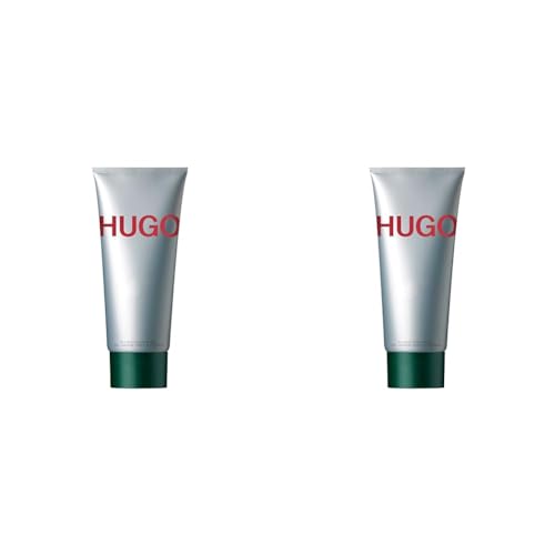 HUGO MAN Shower Gel, aromatisch-belebende Duftnoten mit Tannenbalsam für spontane Männer, 200ml (Packung mit 2) von HUGO BOSS