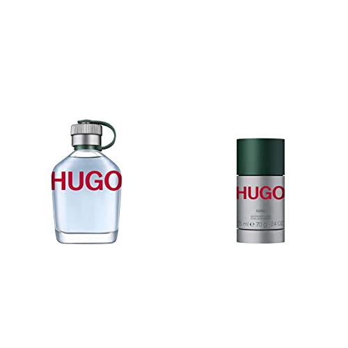 HUGOBOSS MAN Eau de Toilette, aromatisch-belebende Duftnoten mit Tannenbalsam, 125ml & HUGO MAN Deo Stick, aromatisch-belebende Duftnoten mit Tannenbalsam für spontane Männer, 75ml von HUGO BOSS