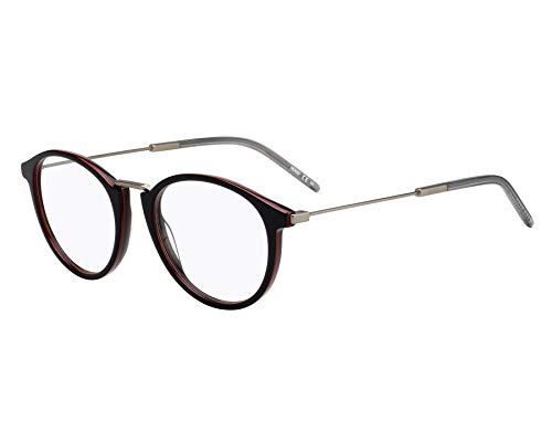 Hugo Boss Brille (HG-1062 OIT) Acetate Kunststoff - Metall schwarz glänzend - rot dunkel von HUGO BOSS