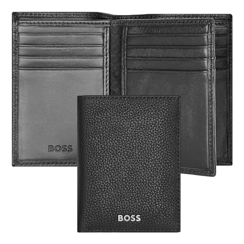 Hugo Boss Classic Grained Trifold Card Case Black von HUGO BOSS