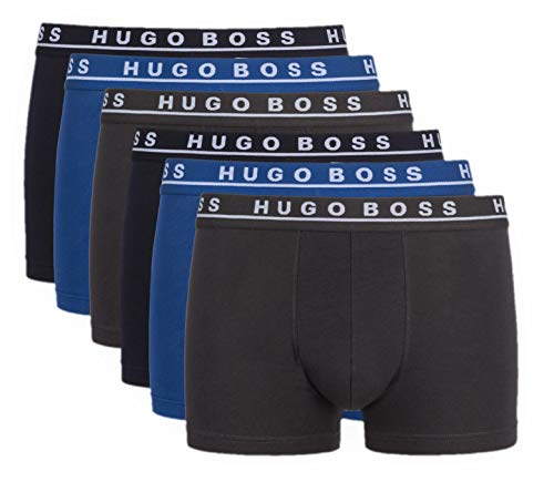 Hugo Boss Herren Boxershorts Unterhosen 10146061 6er Pack, Wäschegröße:L;Artikel:-487 open blue von HUGO BOSS