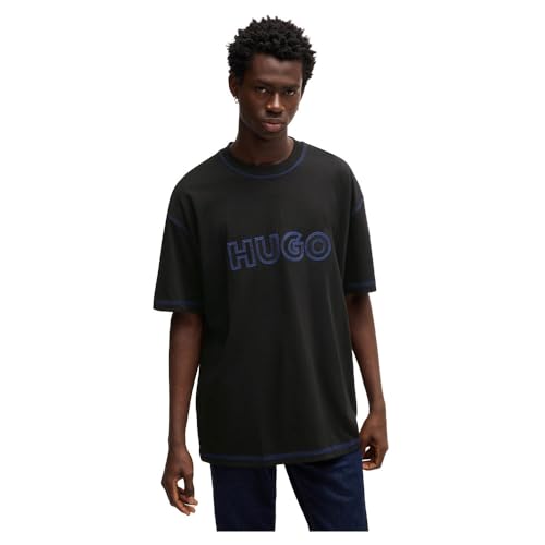 HUGO 50521686 NITLOGO Camisetas Manga corta Hombre Negro von HUGO