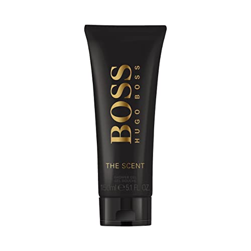 BOSS THE SCENT Shower Gel, orientalischer Duft mit Leder-Noten und Maninka-Frucht für verführerische Männer, 150ml von HUGO BOSS