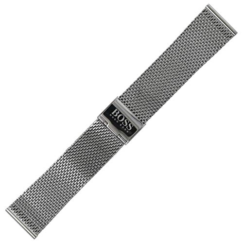 Hugo Boss Uhrenarmband 22mm Edelstahl Grau - 659002655 von HUGO BOSS