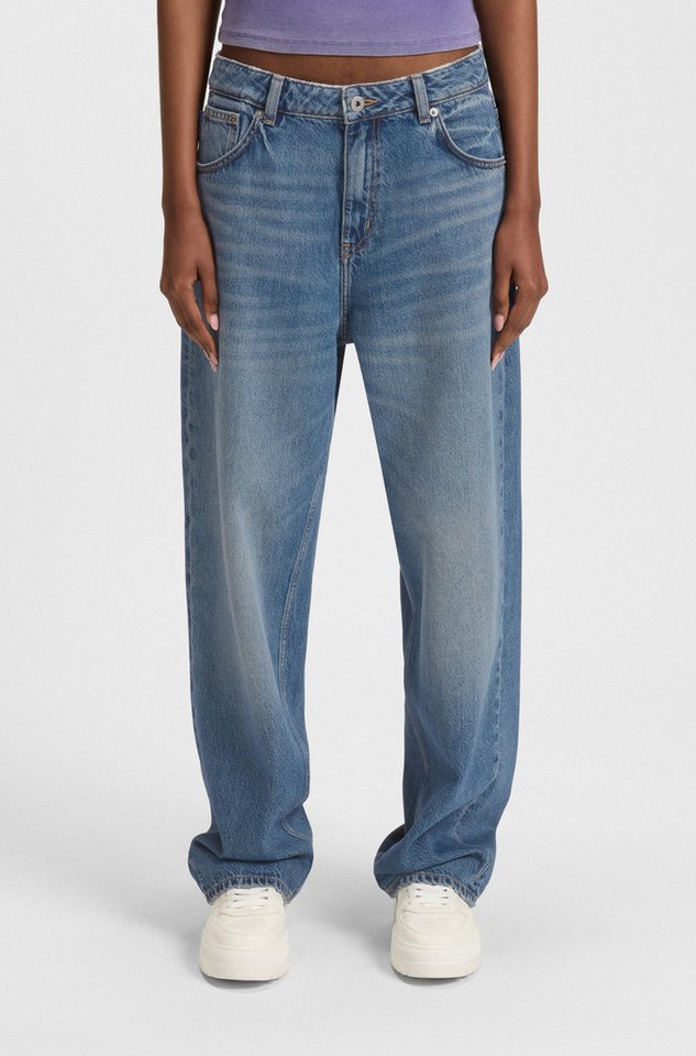 HUGO Blue 5-Pocket-Jeans Leni Loose Fit Baggy Jeans Wide Leg Low to Mid Waist von HUGO Blue