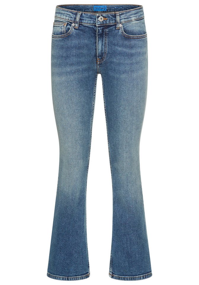 HUGO Blue Bootcut-Jeans Getti Ausgestelltes Bein, elastisches Denim von HUGO Blue