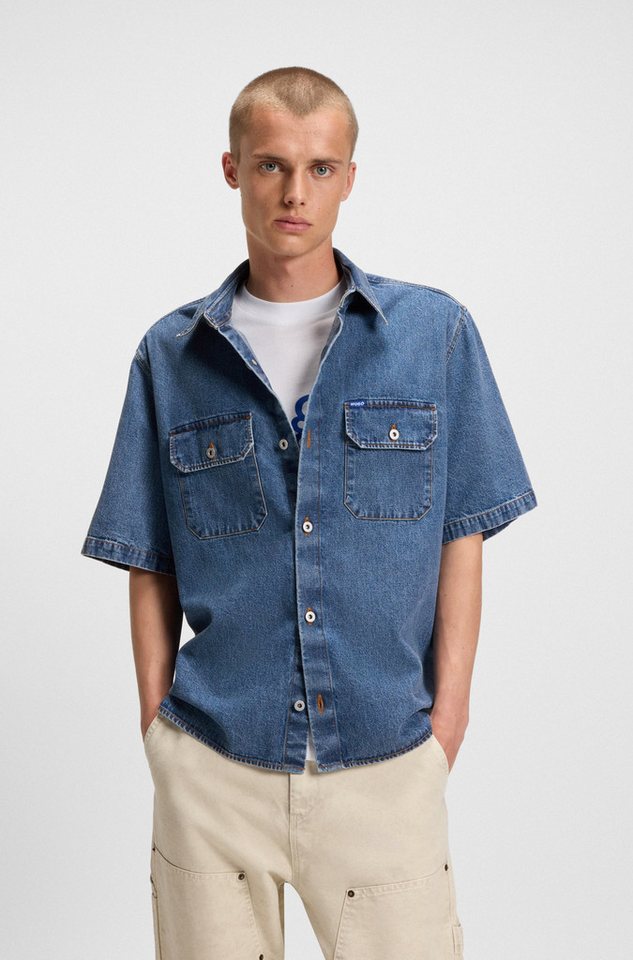 HUGO Blue Jeanshemd Ekyno in oversize Form von HUGO Blue