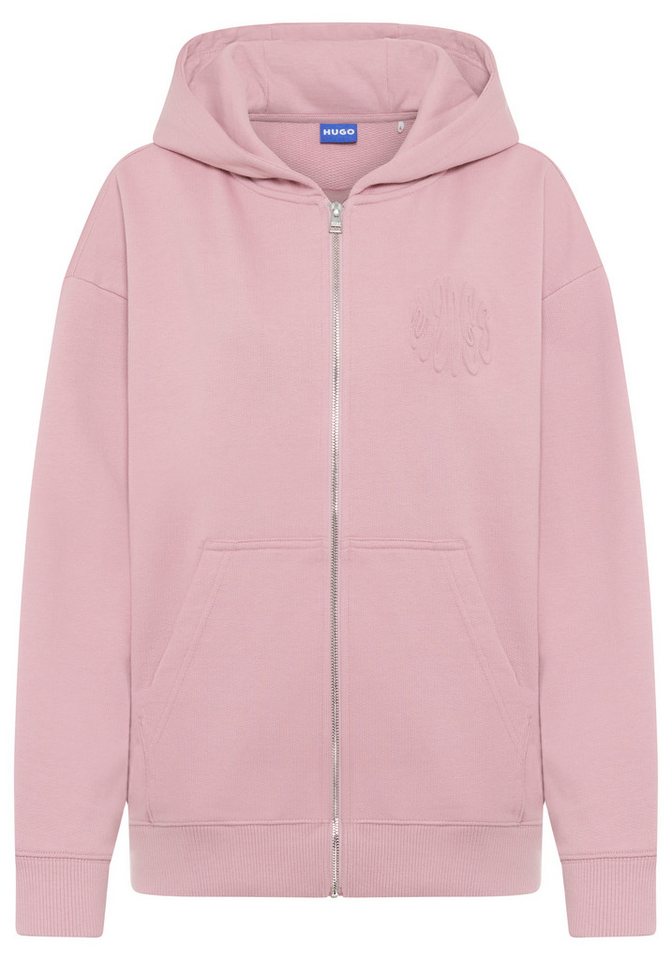 HUGO Blue Kapuzensweatjacke Doa aus Baumwolle, Oversize Fit von HUGO Blue