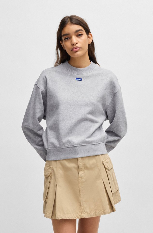 HUGO Blue Sweatshirt Delessa mit Logoaufnäher von HUGO Blue