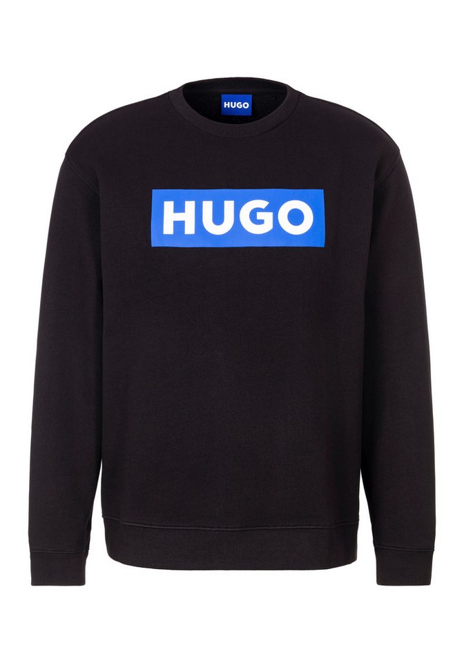 HUGO Blue Sweatshirt Classic Crew mit Frontprint, Relaxed Fit von HUGO Blue